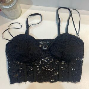 Black see through top